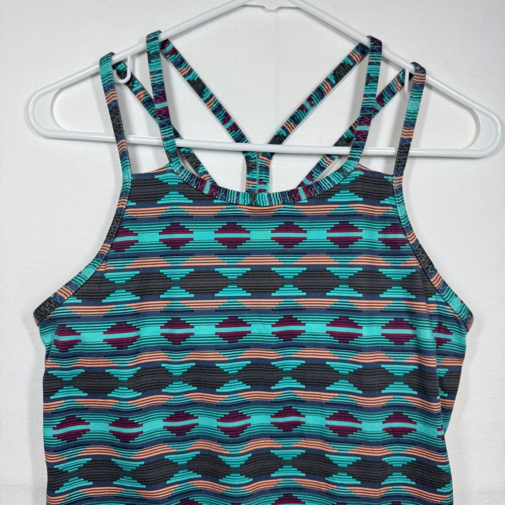 Patagonia Women's Latticeback Tank Top‎ Aztec Geometric Activewear Sz Small